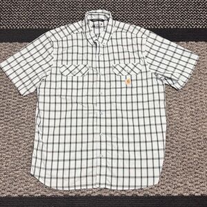Carhartt Force Shirt Sz XL Relaxed Fit Button Down Collar Shirt Outdoors Vented